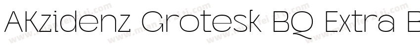 AKzidenz Grotesk BQ Extra Bold Ait字体转换